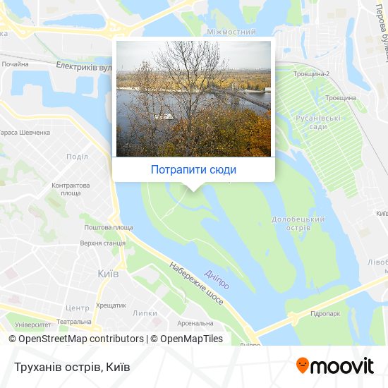 Карта Труханів острів