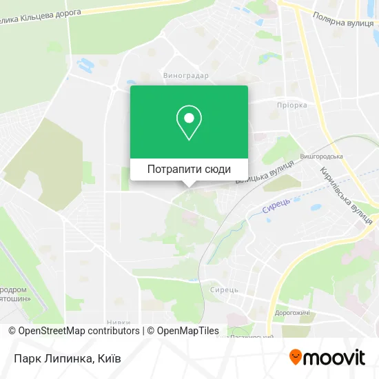 Карта Парк Липинка