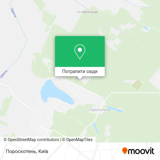 Карта Пороскотень