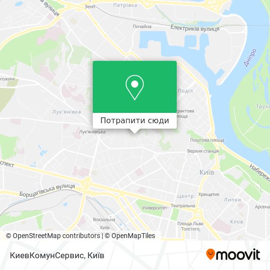 Карта КиевКомунСервис