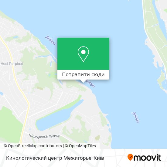 Карта Кинологический центр Межигорье