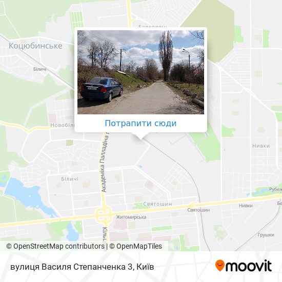 Карта вулиця Василя Степанченка 3