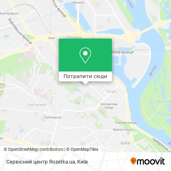Карта Сервісний центр Rozetka.ua