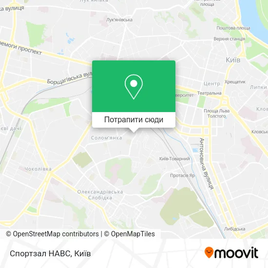 Карта Спортзал НАВС