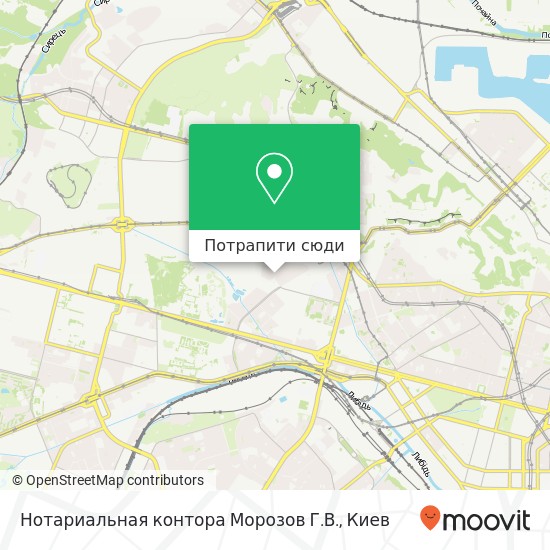 Карта Нотариальная контора Морозов Г.В.