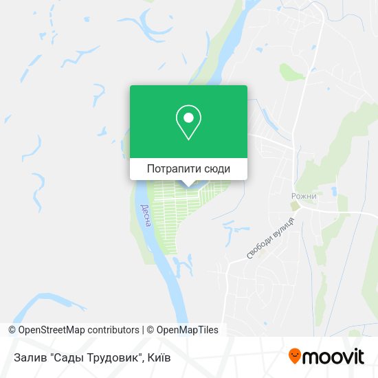 Карта Залив "Сады Трудовик"