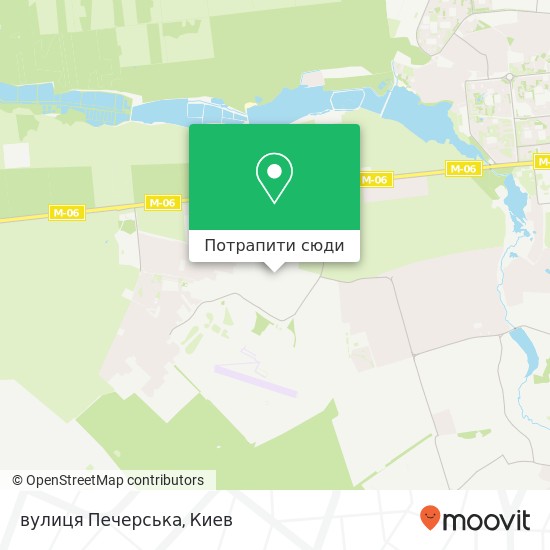 Карта вулиця Печерська