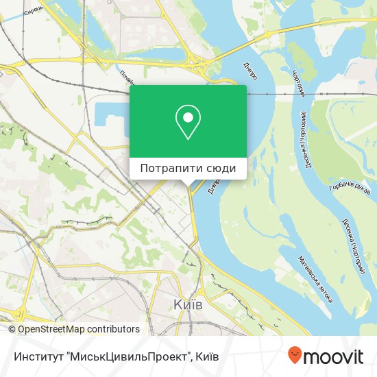 Карта Институт "МиськЦивильПроект"