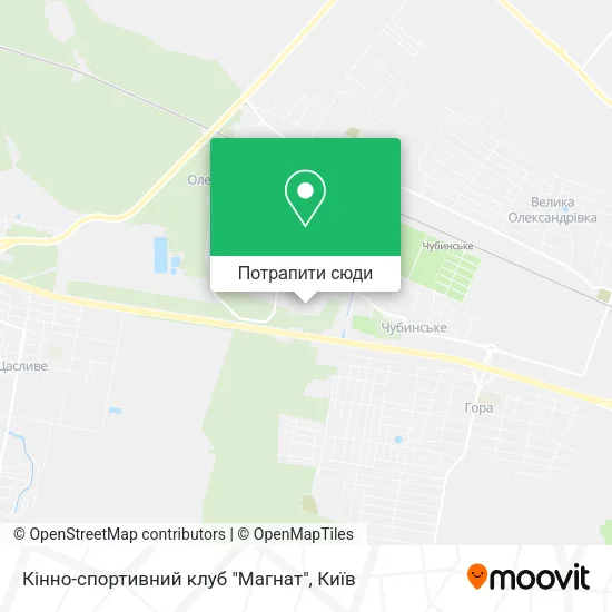 Карта Кінно-спортивний клуб "Магнат"