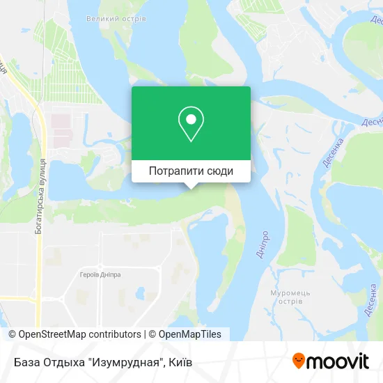 Карта База Отдыха "Изумрудная"