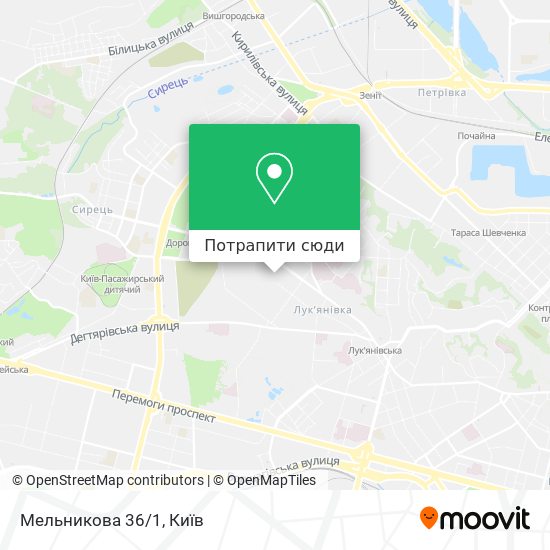 Карта Мельникова 36/1