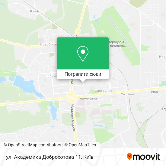 Карта ул. Академика Доброхотова 11