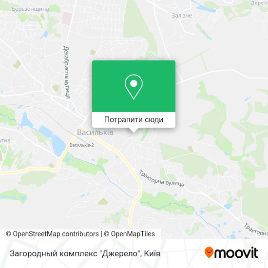 Карта Загородный комплекс "Джерело"