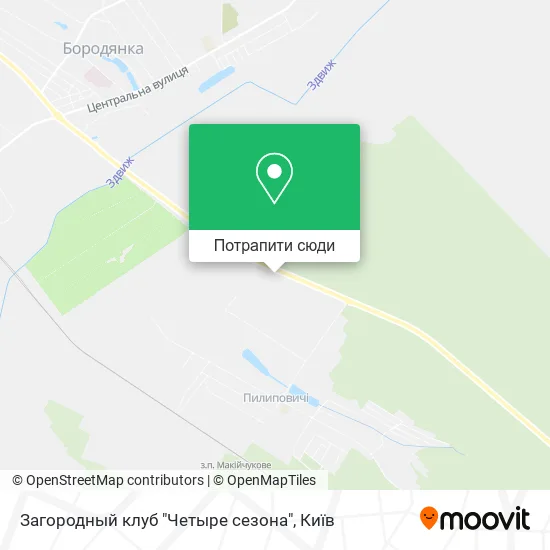 Карта Загородный клуб "Четыре сезона"