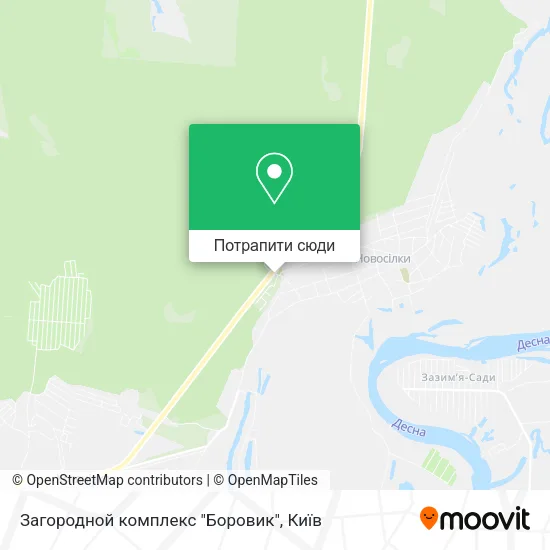 Карта Загородной комплекс "Боровик"