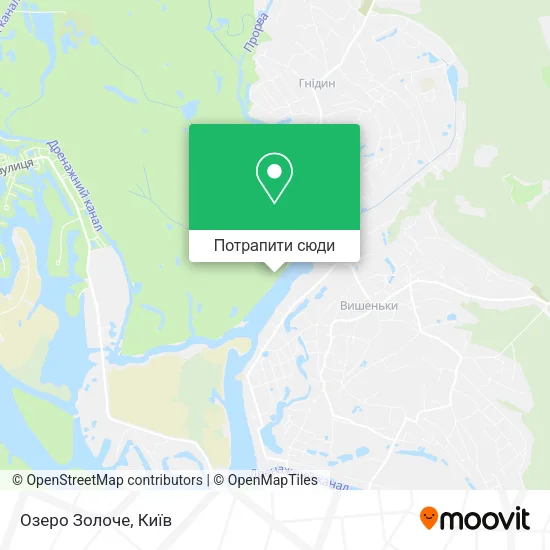 Карта Озеро Золоче