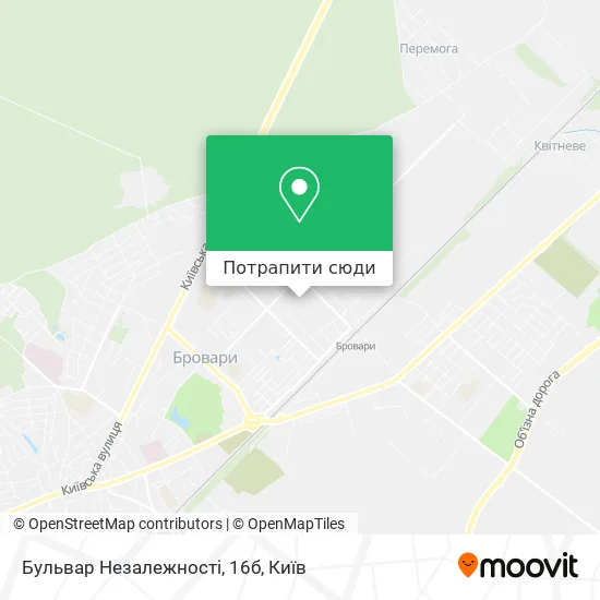 Карта Бульвар Незалежності, 16б