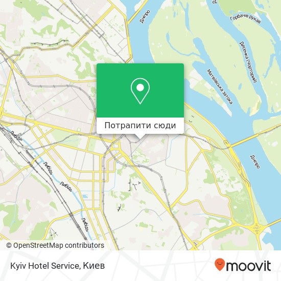 Карта Kyiv Hotel Service