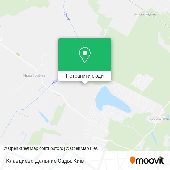 Карта Клавдиево Дальние Сады