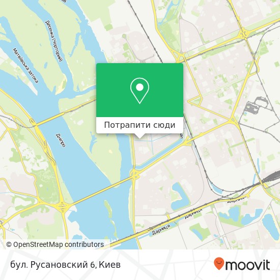 Карта бул. Русановский 6