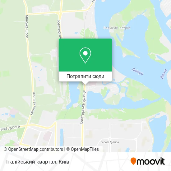 Карта Італійський квартал