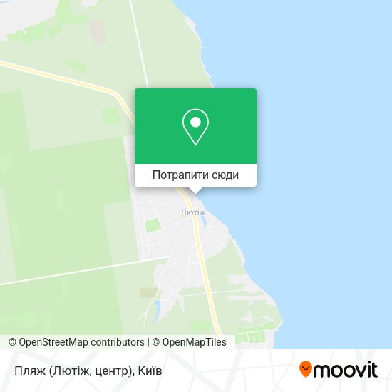 Карта Пляж (Лютіж, центр)