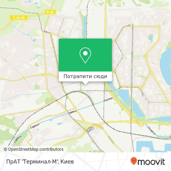 Карта ПрАТ "Терминал-М"