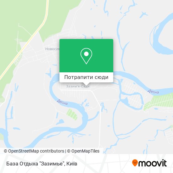 Карта База Отдыха "Зазимье"