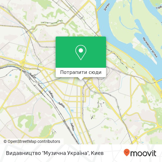 Карта Видавництво "Музична Україна"