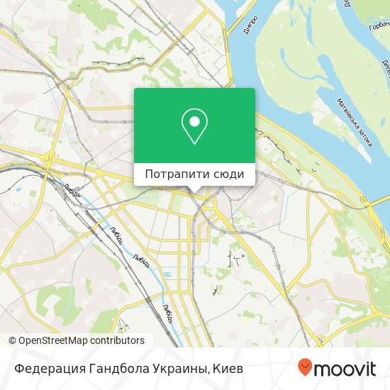 Карта Федерация Гандбола Украины