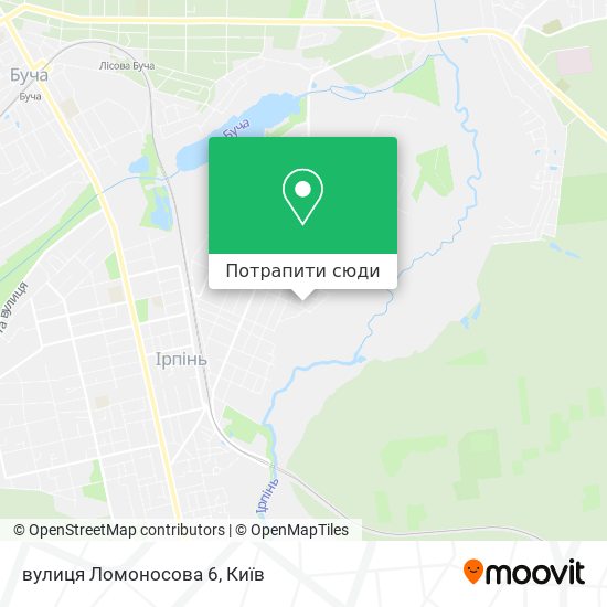 Карта вулиця Ломоносова 6