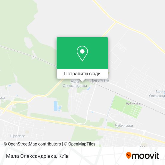 Карта Мала Олександрівка