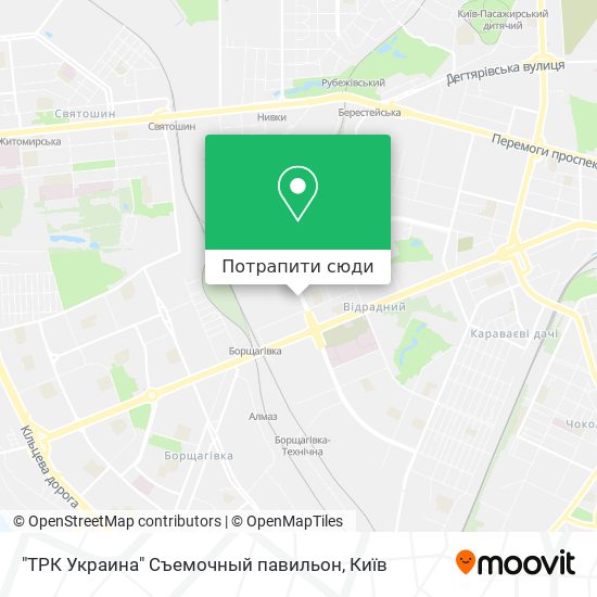 Карта "ТРК Украина" Съемочный павильон