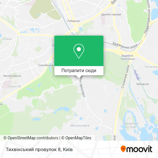Карта Тихвінський провулок 8