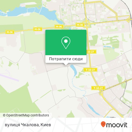 Карта вулиця Чкалова