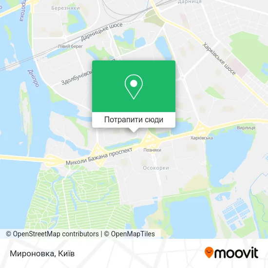 Карта Мироновка