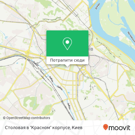 Карта Столовая в "Красном" корпусе