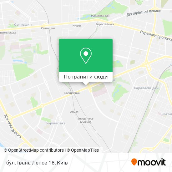Карта бул. Івана Лепсе 18