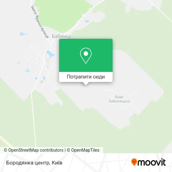 Карта Бородянка центр