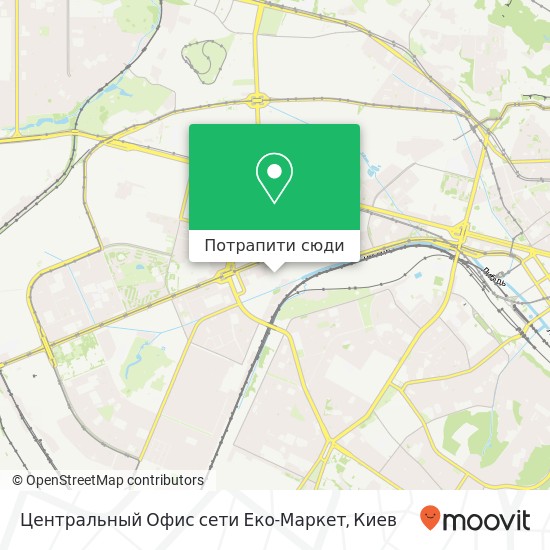 Карта Центральный Офис сети Еко-Маркет