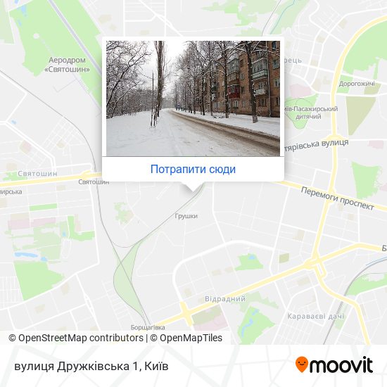 Карта вулиця Дружківська 1