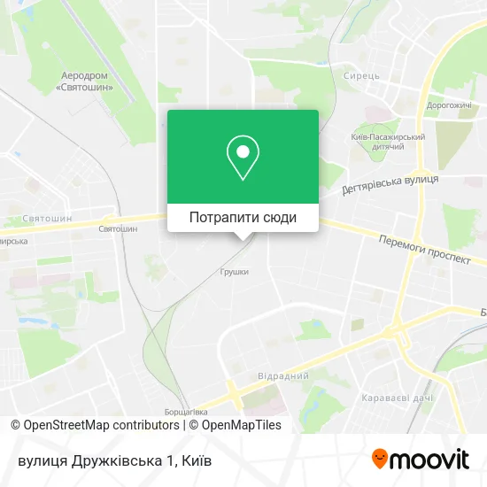 Карта вулиця Дружківська 1