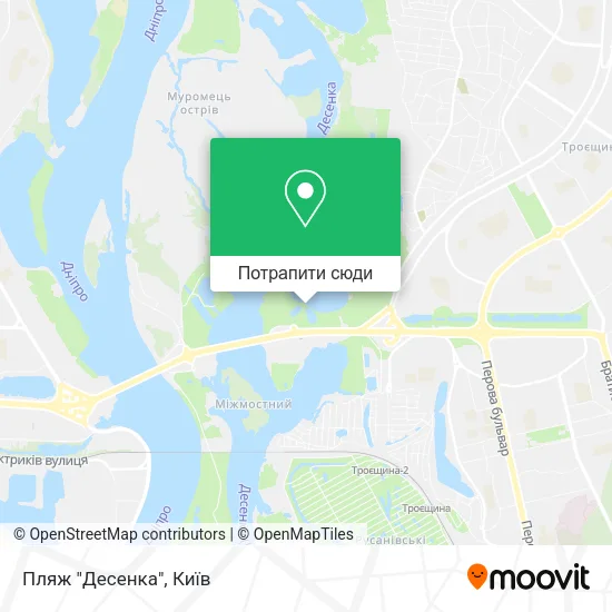 Карта Пляж "Десенка"