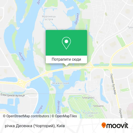Карта річка Десенка (Чорторий)