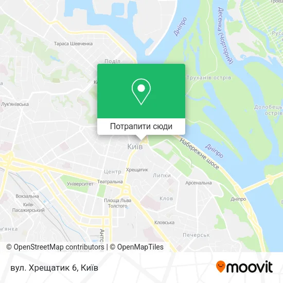 Карта вул. Хрещатик 6