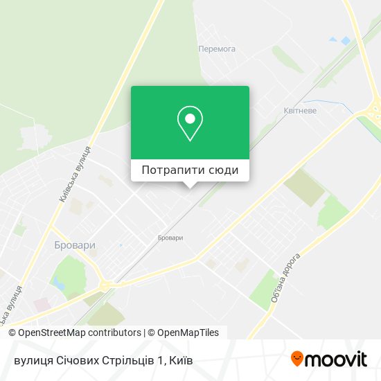 Карта вулиця Січових Стрільців 1