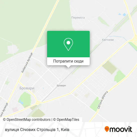 Карта вулиця Січових Стрільців 1