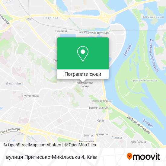 Карта вулиця Притисько-Микільська 4
