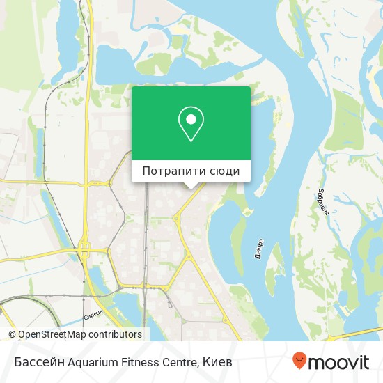 Карта Бассейн Aquarium Fitness Centre