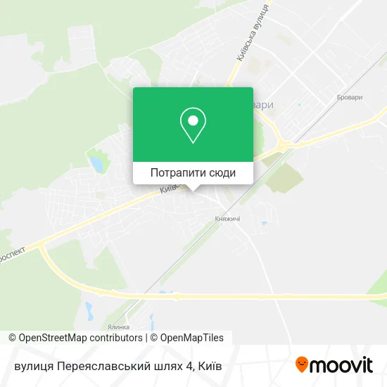 Карта вулиця Переяславський шлях 4